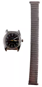 Timex Stainless Steel Automatic Watch with Speidel Watch Band, FOR PARTS - Picture 1 of 7