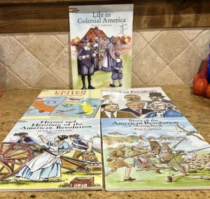5 Dover Coloring Books 3 History By Peter Copeland, Presidents, United States - Picture 1 of 13