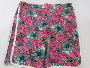 REI Girls Shorts XL/18 EUC Bright Tropical Multi-Color Pink Floral Print  - Picture 1 of 4