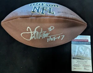 DENVER BRONCOS TERRELL DAVIS SIGNED INSCRIBED NFL FOOTBALL JSA COA - Picture 1 of 2