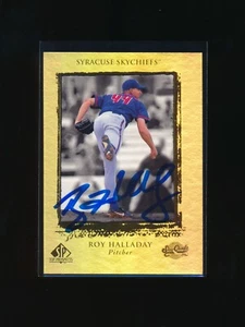 1999 SP Top Prospects Gold Foil Roy Halladay Signed Card Authentic Auto - Picture 1 of 2