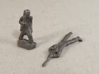Lead Toy Soldiers Infantry Figures Vintage Lot of 2