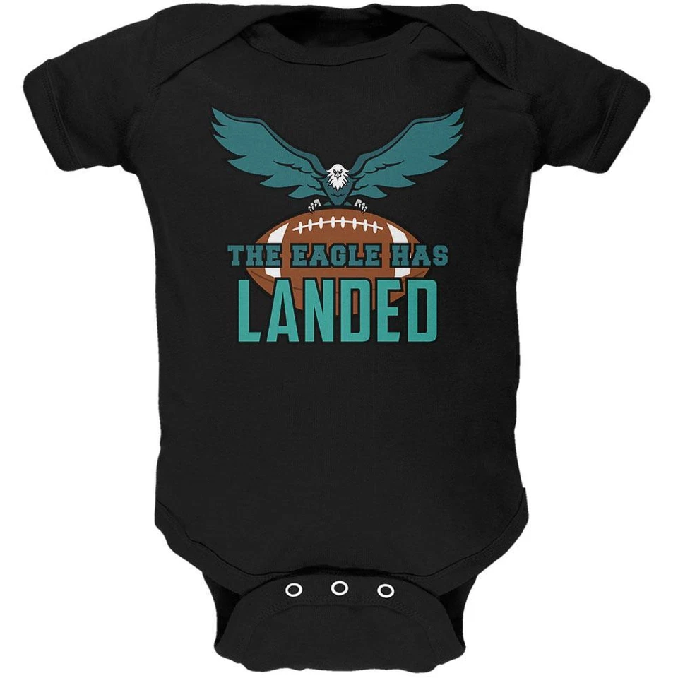 The Eagle Has Landed Football Soft Baby One Piece - Image 1 of 1