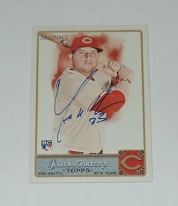 YONDER ALONSO SIGNED AUTO'D 2011 TOPPS ALLEN & GINTER'S CARD #81 REDS PADRES - Picture 1 of 2