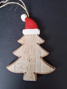 Sapin de Noël en bois à suspendre - Picture 1 of 3