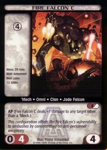Fire Falcon C - - Battletech CCG - Imagen 1 de 1