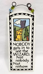 Spooner Creek 2003 Wicked Wizard Of Oz Tile Clay Plaque Wall Hanging Real Art - Picture 1 of 7
