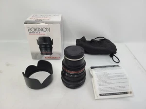 DS50M-NEX Rokinon Cine DS 50 mm T1.5 AS IF UMC Full Frame Cine Wide Angle Lens - Picture 1 of 12