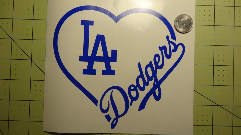 LA Dodgers Love Car Decal - Image 1 of 1