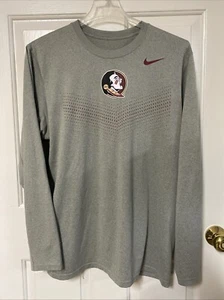 Nike Dri-Fit Florida State Seminoles Langarmshirt Grau Herren Größe L " - Bild 1 von 6