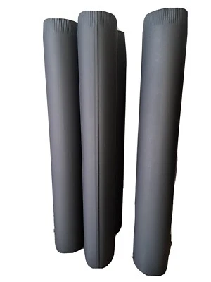 6"  6 Inch 150mm 1 meter Steel Pipe Matt Black Stove  Flue Pipe Chimney flue - Image 1 of 4