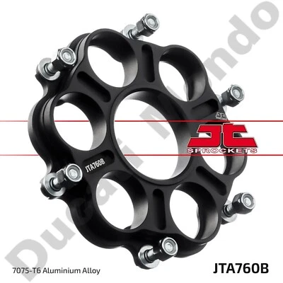 Portapiñones trasero Ducati 1098 1198 SF adaptador diavel liberación rápida billet JT Foto 1 de 2