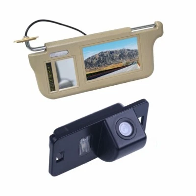 Sun Visor Rear View Mirror Monitor Reversing Camera for BMW X3 X5 X6 E39 E46 E53 - Image 1 of 4