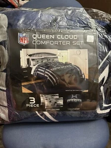 NFL Dallas Cowboys Cloud Comforter Set Queen 86”x86” & 2-Pillowcases -3Piece - Picture 1 of 4