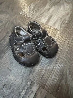 Sandalia Pediped Grip n’ Go Martin Fisherman Niño Pequeño Marrón Talla 6-12 Meses Foto 1 de 3