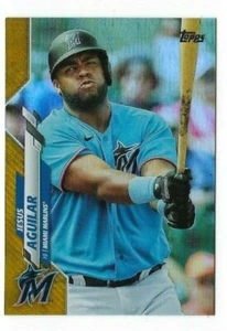 Jesus Aguilar 2020 Topps Update Series #U-71 Gold Foil Parallel Marlins - Picture 1 of 1