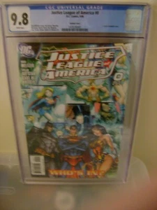 JUSTICE LEAGUE OF AMERICA #0 CGC 9.8 J SCOTT CAMPBELL 1:10 VARIANT DC - Picture 1 of 1