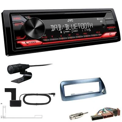 JVC KD-DB622BT DAB Auto Radio USB BT Set für Ford KA 1996-2008 blau-metallic - Bild 1 von 4