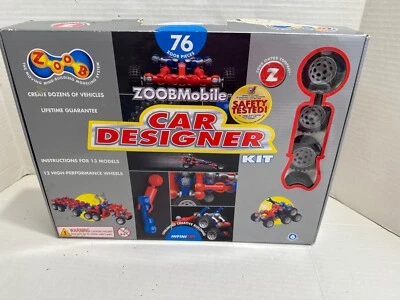 ZOOBMobile Building Toys 75 Pieces 3 Booklets Very Good Condition lot 12 wheels - Image 1 of 4