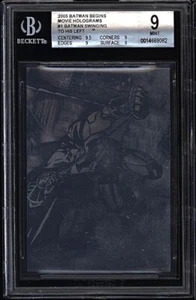 2005 DC Batman Begins Movie Hologram #1 BGS 9 Mint POP 1 - Picture 1 of 1