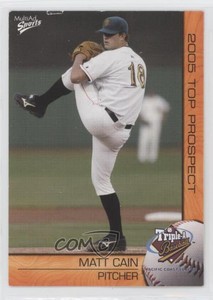 2005 MultiAd Sports Pacific Coast League Top Prospects Matt Cain #9