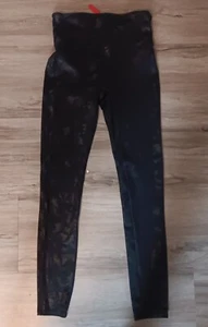 Spanx Womens Black Camo Leggings Medium Compression Great Condition - Picture 1 of 6