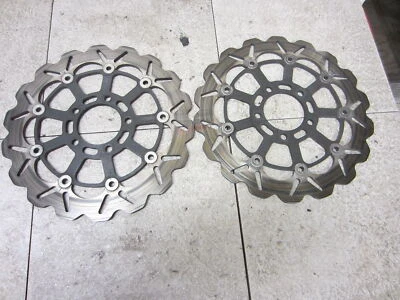 04-05 DISCOS ROTORES FRENO DELANTERO IZQUIERDO DERECHO SUZUKI GSXR750 600 stx67 Foto 1 de 4