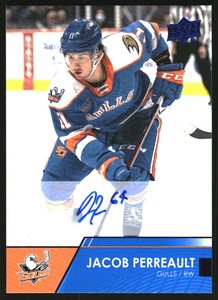 2021-22 Upper Deck AHL Autographs #51 Jacob Perreault Auto 