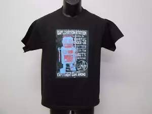 NEW BLUE ROBOT graphic tee YOUTH MEDIUM M SIZE 10-12 T-SHIRT 67FV - Picture 1 of 1