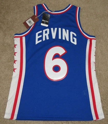 Julius Erving Philadelphia 76ers Jersey - Mitchell & Ness - Medium - New Cover