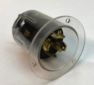 Hubbell Variload HBL45185 Twist-Lock Flagned Inlet 30A 4-Pole 5-Wire 250/600V - Picture 1 of 3