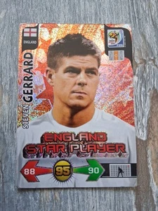 Steven Gerrard Star Player Foil 2010 Panini Adrenalyn XL World Cup England - Picture 1 of 2
