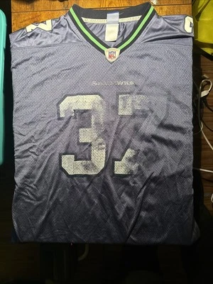 Camiseta Shaun Alexander #37 Seattle Seahawks NFL Reebok para hombre 2XL XXL Foto 1 de 4