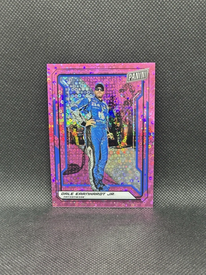 2019 Panini The National VIP Gold Pack Dale Earnhardt Jr. Purple Prizm Disco /50 - Image 1 of 2