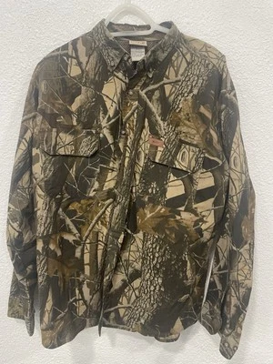 Vintage Woolrich Realtree Hardwoods Camo Mens Large Long Sleeve Shirt Hunting - Image 1 of 4