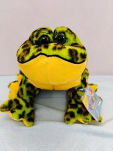 Peluche Webkinz Ganz Bullfrog con código sellado con ETIQUETAS 10" peluche - Imagen 1 de 10