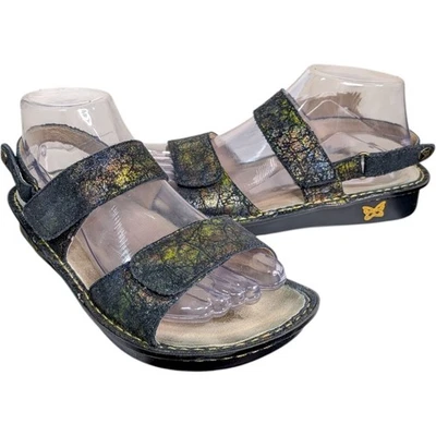 Alegria Verona Sierra 露背凉鞋 7 7.5 EU 37 可调裂纹多单色 — 第 1/4 张图片