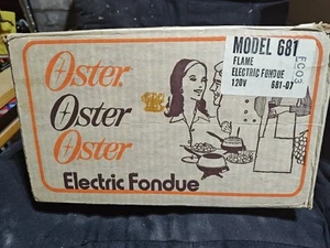 Vintage Oster elektrisches Fondue Set Modell 681-34 1980 - Bild 1 von 6