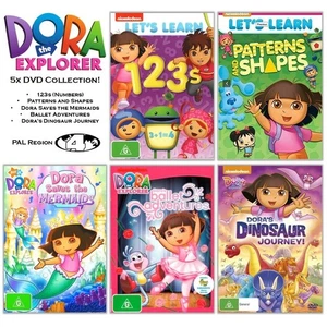 Dora the Explorer | 5x DVD Collection (DVD, 5-Disc) PAL Region 4 (509 Mins) - Picture 1 of 15