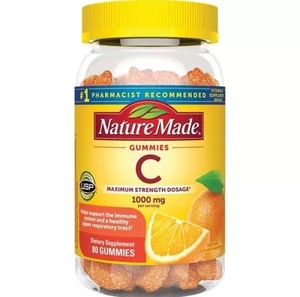 Nature Made Vitamin C Gummies - Tangerine 1,000 mg 80 Gummies - Picture 1 of 2