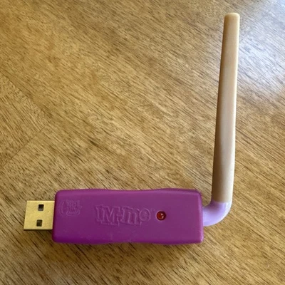 Портативная беспроводная USB-антенна для обмена мгновенными сообщениями IM ME Pink Girl Tech непроверенная - Изображение 1 из 3