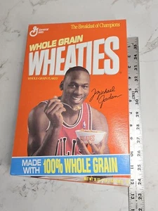 Vintage Michael Jordan Wheaties Box Unopened 1989 18oz Rare Large Box  Bulls - Picture 1 of 7