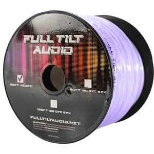 Full Tilt Audio 4GA verzinntes sauerstofffreies Kupfer Strom/Erdungsdraht lila Posten. - Bild 1 von 4