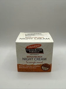 Palmer's Cocoa Butter Formula Moisture Rich Night Cream vitamin E retinol 2.7 oz - Picture 1 of 4