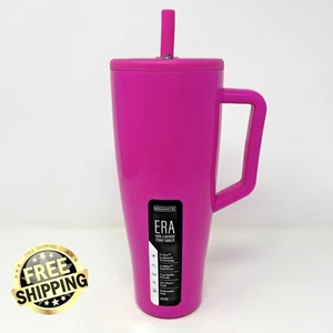 Brumate ERA 40 Unzen Auslaufsicher Isoliert Strohhalm Becher mit Griff Neon Pink Neu - Bild 1 von 5