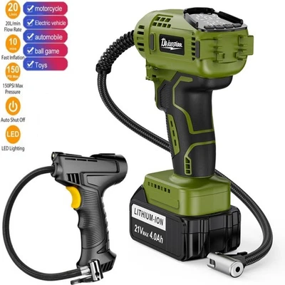 Car Tire Pump Inflator Air Compressor LED Digital Electric 12V High-end Luxury - Image 1 of 4