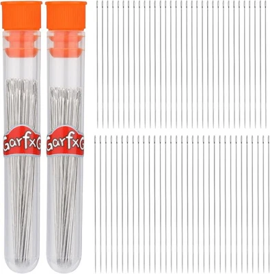 GarfxG 120 piezas agujas de rebordear agujas rectas para hacer joyas, tamaño Foto 1 de 4