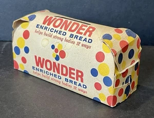 Vintage 50er Jahre Retro Wunderbrot Werbung Papier Coin Bank Give-Away Premium - Bild 1 von 5