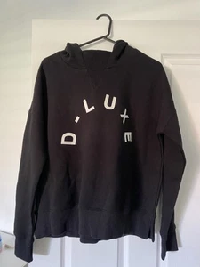 Decjuba Sz XS/S D-Luxe Black Logo Hoodie Bnwt $79.95 - Picture 1 of 4