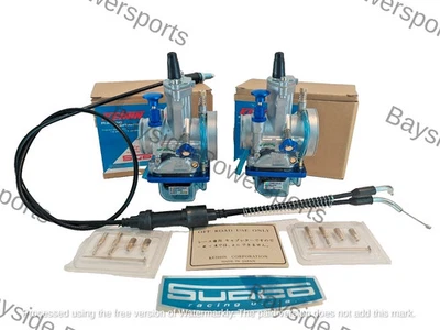 Yamaha Banshee 34MM 34 Mil Carburetors Race Powerjet PWK Race Carbs Cable RZ350* - Image 1 of 4